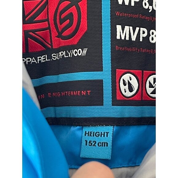 Surfanic bib ski snowboard  pants  30'waist 36'hip 29' long  blue - Picture 11 of 13